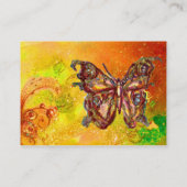 CARTE DE VISITE BOUTEILLE EN OR JAUNE VERT ROUGE BROWN ÉPARKLES (Dos)