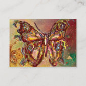 CARTE DE VISITE BOUTEILLE EN OR JAUNE VERT ROUGE BROWN ÉPARKLES (Dos)