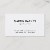 Carte De Visite Bouteille en verre à vin | Ville Skyline (Dos)