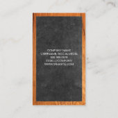 Carte De Visite Bouteille et ouverture | Bois (Dos)