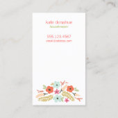 Carte De Visite Bouteille Floral Spray Maison Nettoyage (Dos)