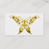 Carte De Visite BOUTEILLE HYPER, papier perlé, blanc (Dos)