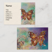 CARTE DE VISITE BOUTEILLE MAGIQUE EN PARKLES OR ET BLEU (Devant / Derrière)