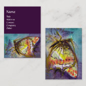 Carte De Visite BOUTEILLE MAGIQUE, Jaune, Violet (Devant / Derrière)