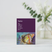 Carte De Visite BOUTEILLE MAGIQUE, Jaune, Violet (Debout devant)