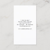 Carte De Visite Bouteille polonaise Parties scintillant de salon à (Dos)