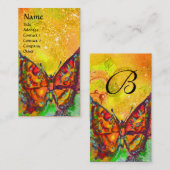 CARTE DE VISITE BOUTEILLE ROUGE EN JAUNE ÉPARKLES D'OR (Devant / Derrière)