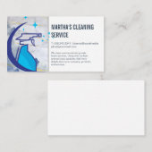 Carte De Visite Bouteille Spray de nettoyage (Devant / Derrière)