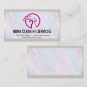 Carte De Visite Bouteille Spray de nettoyage de maison (Devant / Derrière)