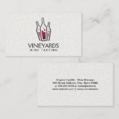 Carte De Visite Bouteilles à vin (Devant / Derrière)