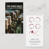 Carte De Visite Bouteilles à vin | Boutique Liquor (Devant / Derrière)