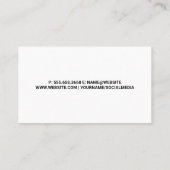 Carte De Visite Bouteilles à vin | Domaine (Dos)