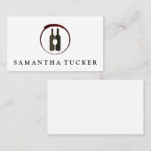 Carte De Visite Bouteilles à vin et logo en verre (Devant / Derrière)