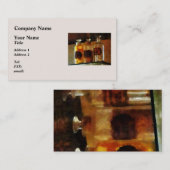 Carte De Visite Bouteilles appothécaires (Devant / Derrière)