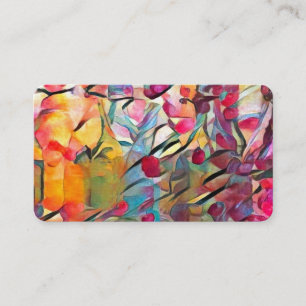 Carte De Visite Bouteilles colorées