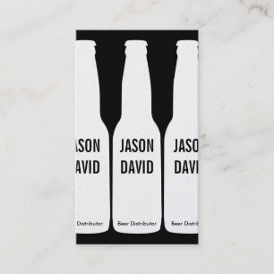 Carte De Visite Bouteilles de bière (or)