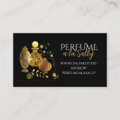 Carte De Visite Bouteilles de parfum en or Faux lotion parfumée ar (Devant)