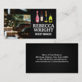 Carte De Visite Bouteilles de vin (Devant / Derrière)