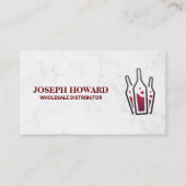 Carte De Visite Bouteilles de vin | Distributeur de vin (Devant)