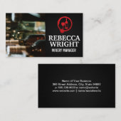 Carte De Visite Bouteilles de vin en Cave (Devant / Derrière)