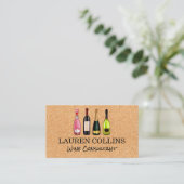 Carte De Visite Bouteilles de vin | Vignoble (Debout devant)