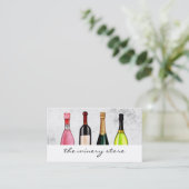 Carte De Visite Bouteilles de vins (Debout devant)