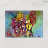 Carte De Visite BOUTEILLES ÉCLAIRANTES VIBRANTES, THISTLES Bleu Bl (Dos)