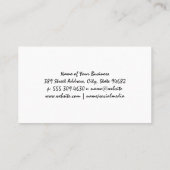 Carte De Visite Bouteilles polonaises à ongles (Dos)