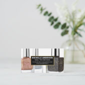 Carte De Visite Bouteilles polonaises à ongles de parties scintill (Debout devant)