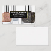 Carte De Visite Bouteilles polonaises à ongles de parties scintill (Devant / Derrière)