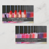 Carte De Visite Bouteilles polonaises à ongles | Ongles peints en (Devant / Derrière)