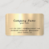 Carte De Visite Boutique Accessoires de bijoux brillants or Boutiq (Dos)