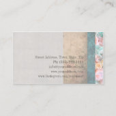 Carte De Visite Boutique Accessoires de mode Linge de Fleurs Vinta (Dos)