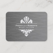 Carte De Visite Boutique Acier Moderne Luxe Ornat Élément (Devant)