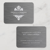 Carte De Visite Boutique Acier Moderne Luxe Ornat Élément (Devant / Derrière)