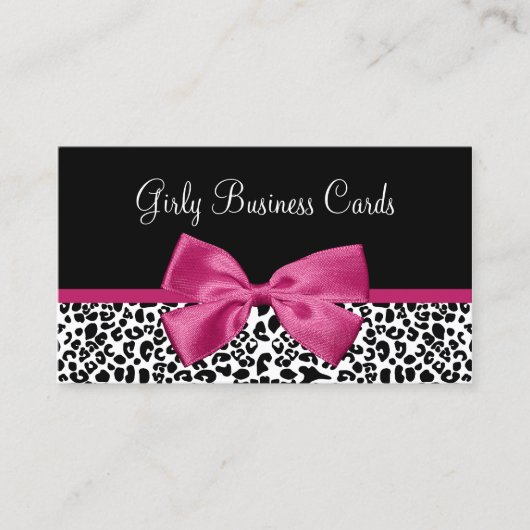 Carte De Visite Boutique Arc-en-ciel Rose (Devant)