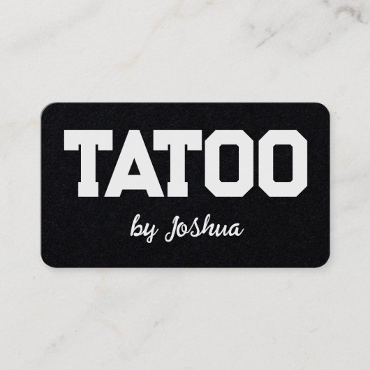 Carte De Visite Boutique Artiste De Tatouage (Devant)