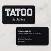 Carte De Visite Boutique Artiste De Tatouage (Devant / Derrière)