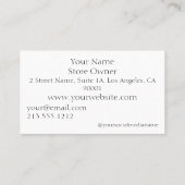 Carte De Visite Boutique Baby-line (Dos)