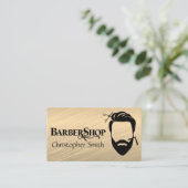 Carte de visite Boutique Barber Personnalisé (Debout devant)