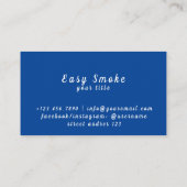 Carte de visite Boutique Blue Neon Vape (Dos)