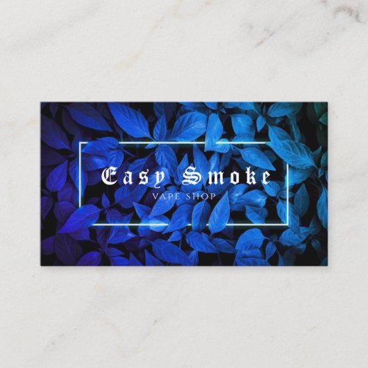 Carte de visite Boutique Blue Neon Vape (Devant)