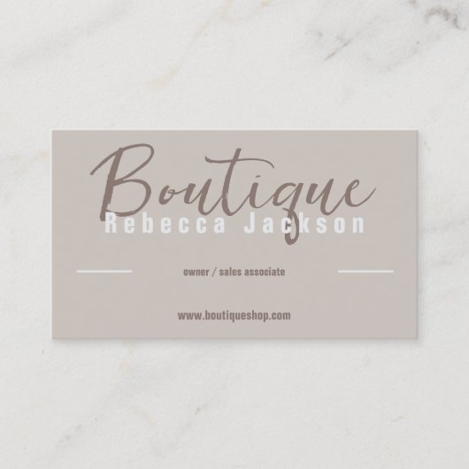 Carte De Visite Boutique Boho (Devant)
