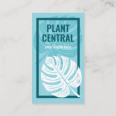 Carte De Visite Boutique botanique de fleurs tropicales de Monster (Dos)