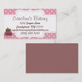 Carte De Visite Boutique boulangerie, Pointe rose (Devant / Derrière)