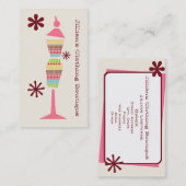 Carte De Visite Boutique Boutique Vêtements - Forme de robe Boho D (Devant / Derrière)