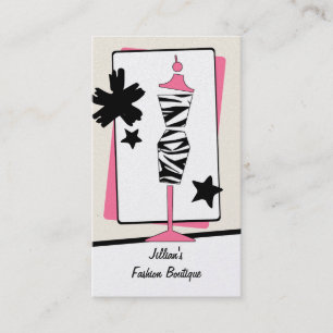 Carte De Visite Boutique Boutique Vêtements - Zebra Imprimer Form