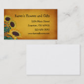 Carte De Visite Boutique cadeaux d'artisanat floral (Devant / Derrière)