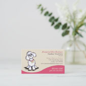 Carte De Visite Boutique cadeaux pour animaux de compagnie Poodle  (Debout devant)