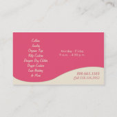 Carte De Visite Boutique cadeaux pour animaux de compagnie Poodle  (Dos)